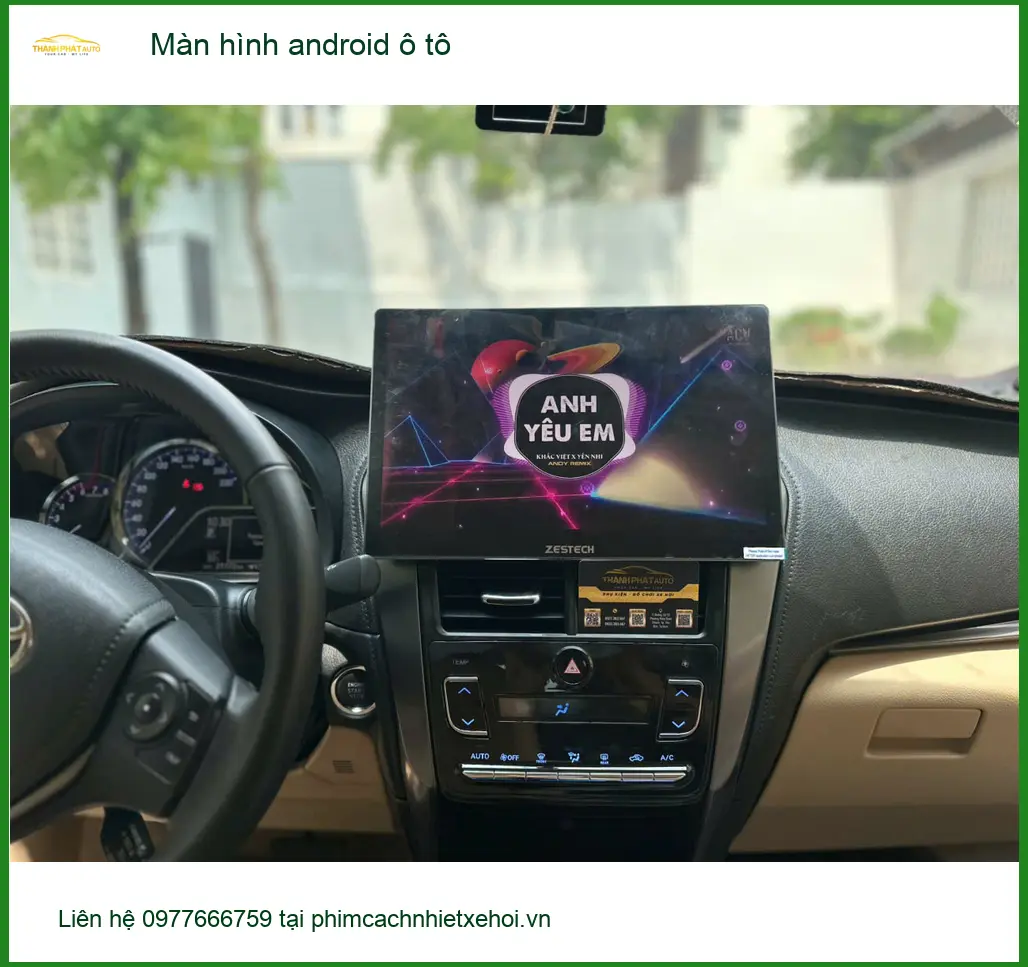 Anh Minh Khôi lắp màn hình Android ô tô cho Hyundai Accent tại Quận 3