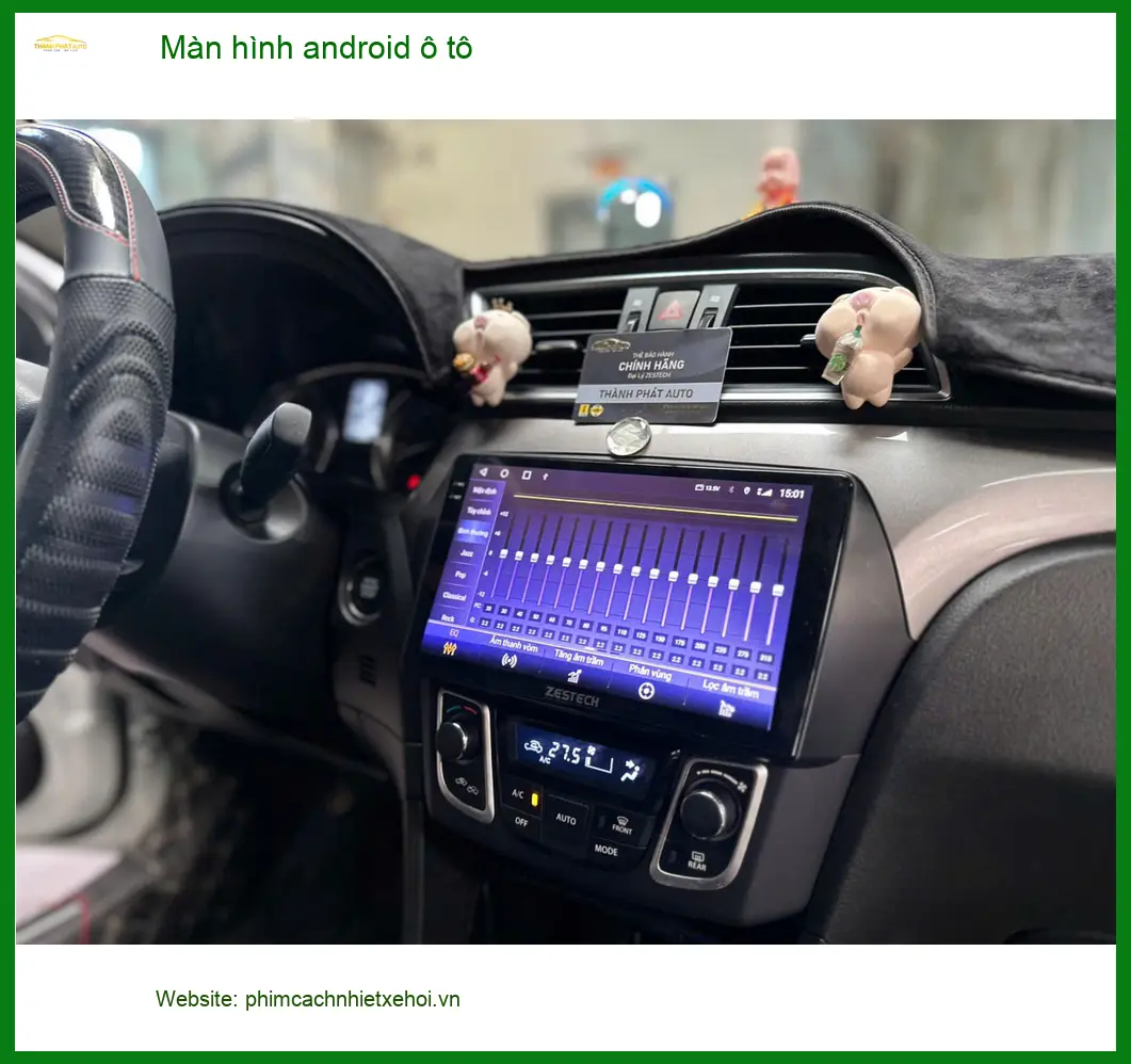 Anh Tùng lắp màn hình Android ô tô Hyundai Kona tại Quận 3 để tiện nghi hơn ảnh thực tế 4