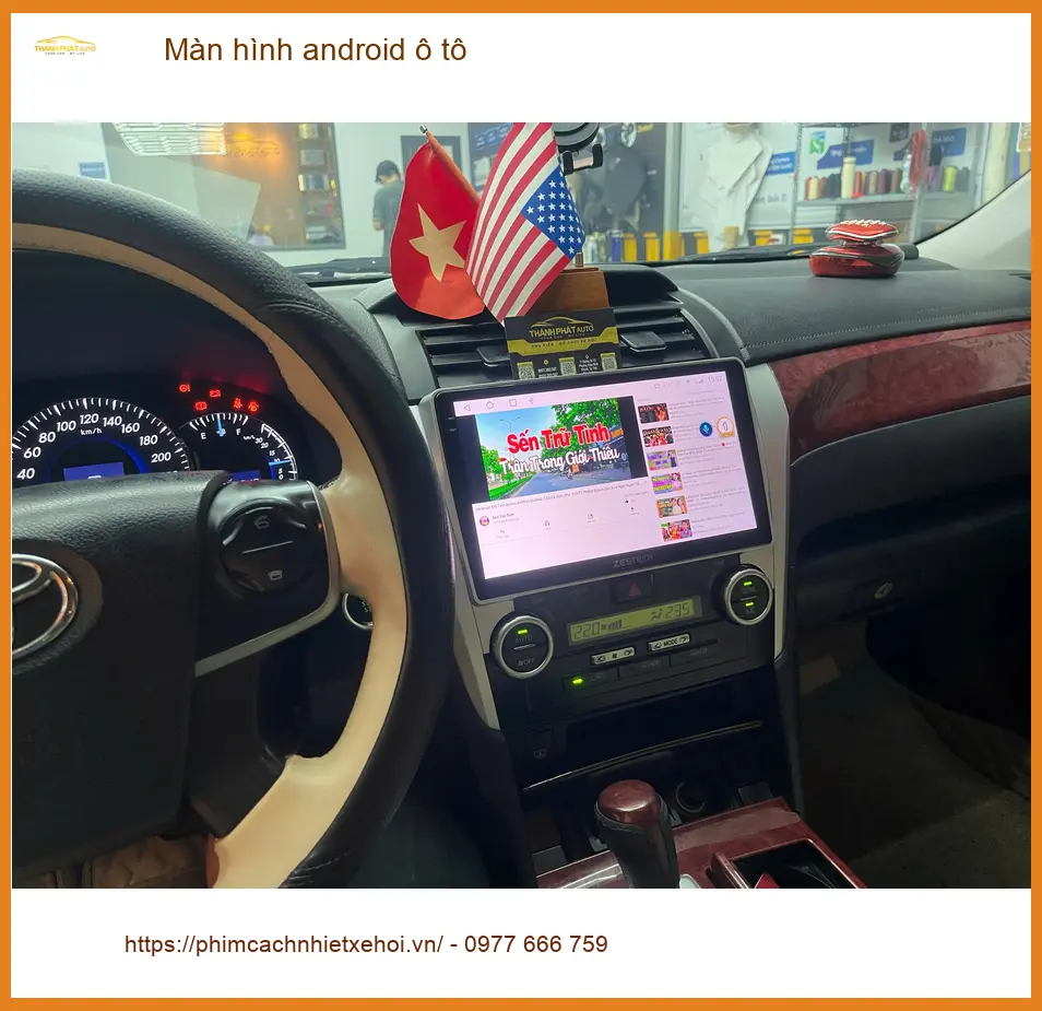 Anh Minh lắp màn hình Android ô tô tại Nhà Bè cho Honda CR-V
