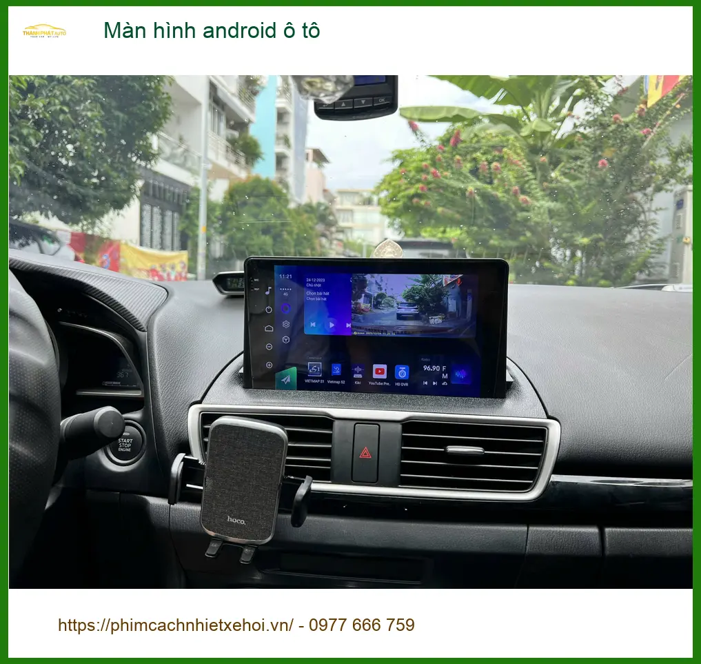 Chị Thảo lắp màn hình Android Zestech cho Hyundai Accent tại Hóc Môn, hết lo màn zin cũ ảnh thực tế 3
