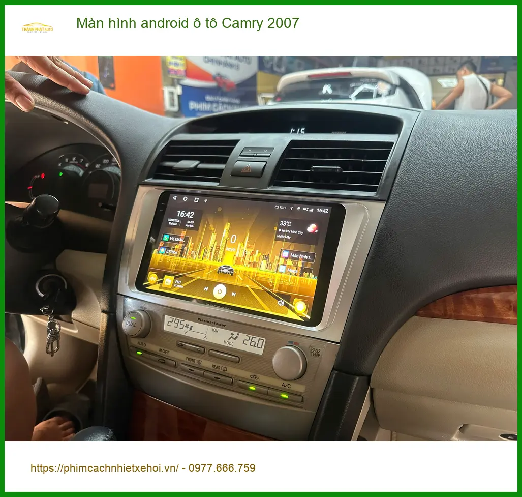 Anh Khang nâng cấp Màn hình Android ô tô Camry 2007 tại Quận 6 vì màn zin không có định vị ảnh thực tế 2