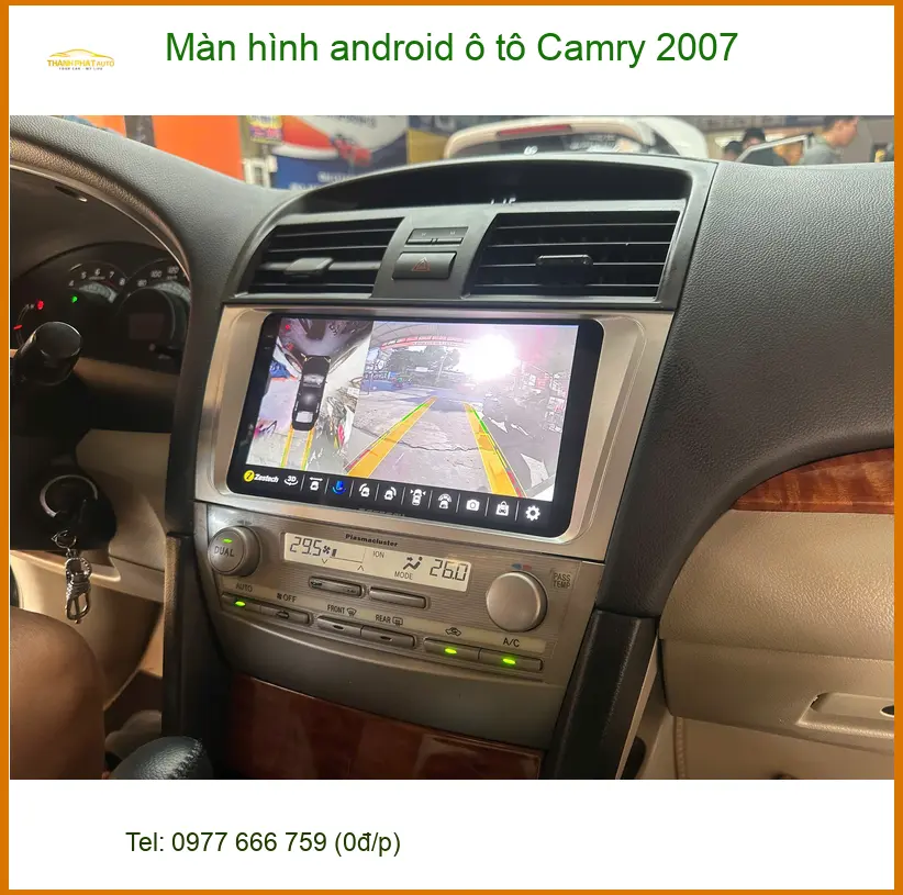 Anh Khang nâng cấp Màn hình Android ô tô Camry 2007 tại Quận 6 vì màn zin không có định vị ảnh thực tế 4