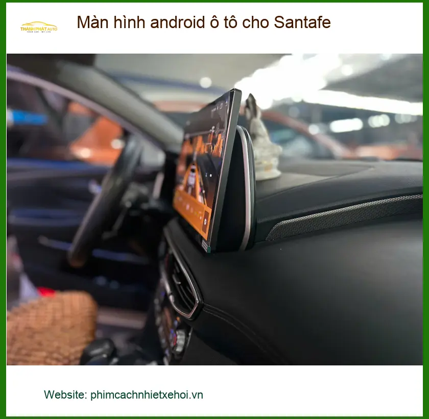 Anh Hải lắp màn hình Android ô tô cho Santafe tại Quận Tân Bình ảnh thực tế 3