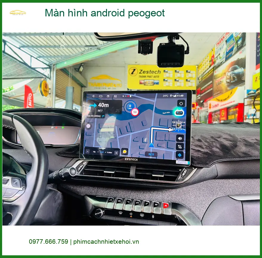 Anh Đạt lắp Màn hình Android Peugeot tại Quận Thủ Đức, nâng tầm xe sang ảnh thực tế 3