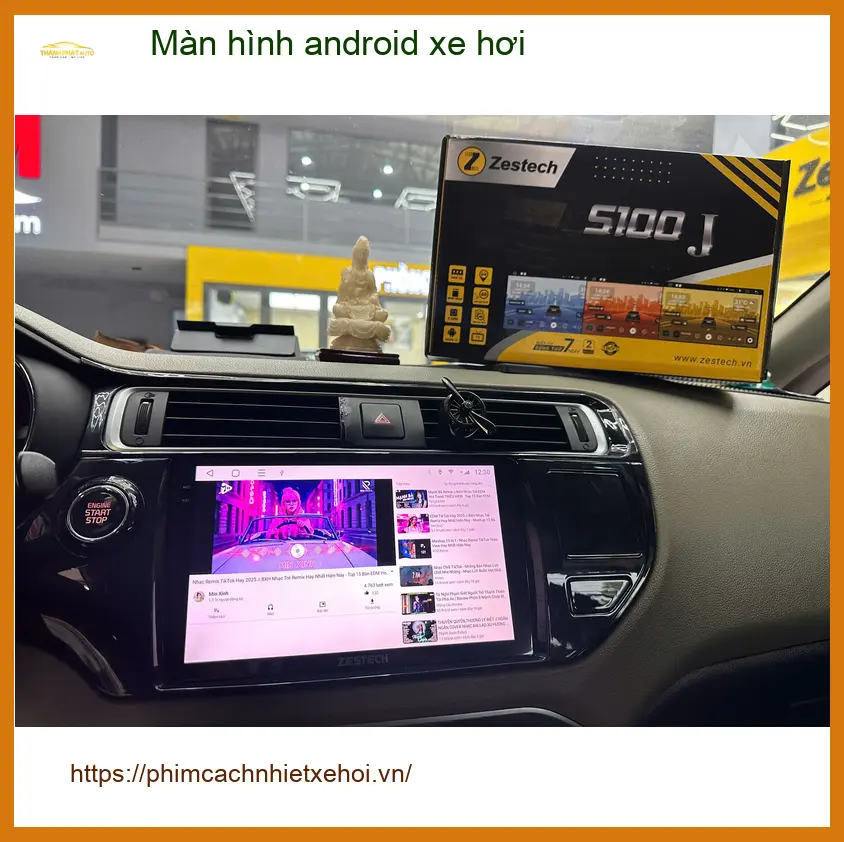 Cô Lan Anh lắp màn hình Android xe hơi Kia K3 tại Thủ Đức vì màn hình zin không có dẫn đường