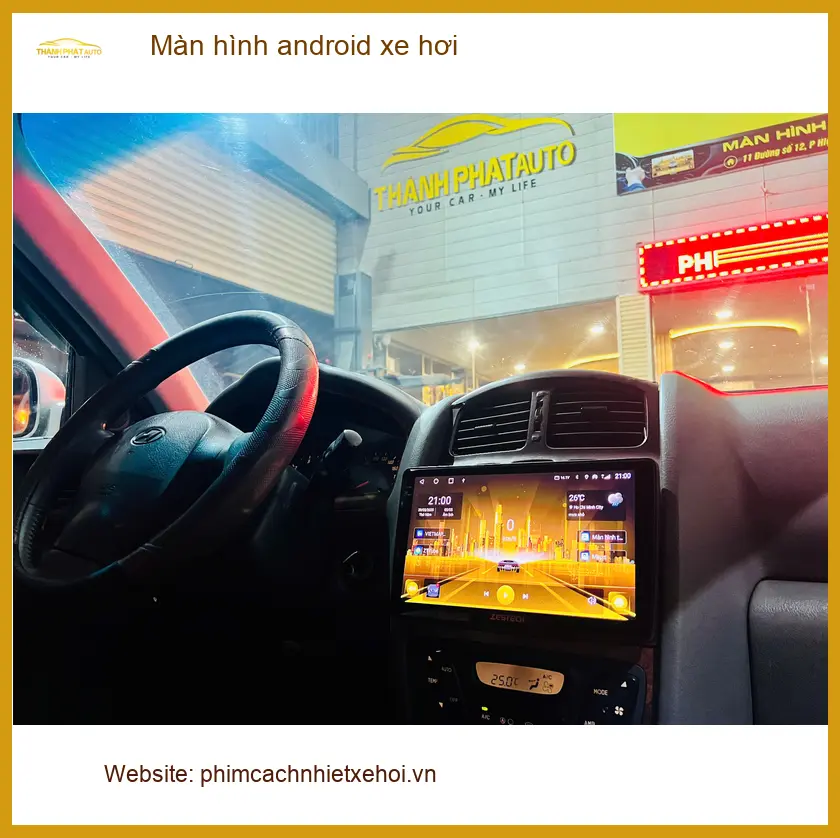Anh Bách lắp Màn hình android xe hơi cho Honda CR-V tại Quận 12 để tiện định vị và giải trí