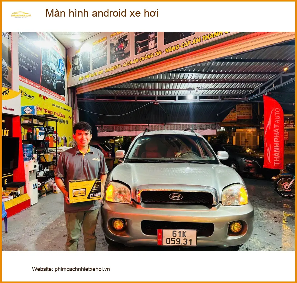 Anh Bách lắp Màn hình android xe hơi cho Honda CR-V tại Quận 12 để tiện định vị và giải trí ảnh thực tế 2