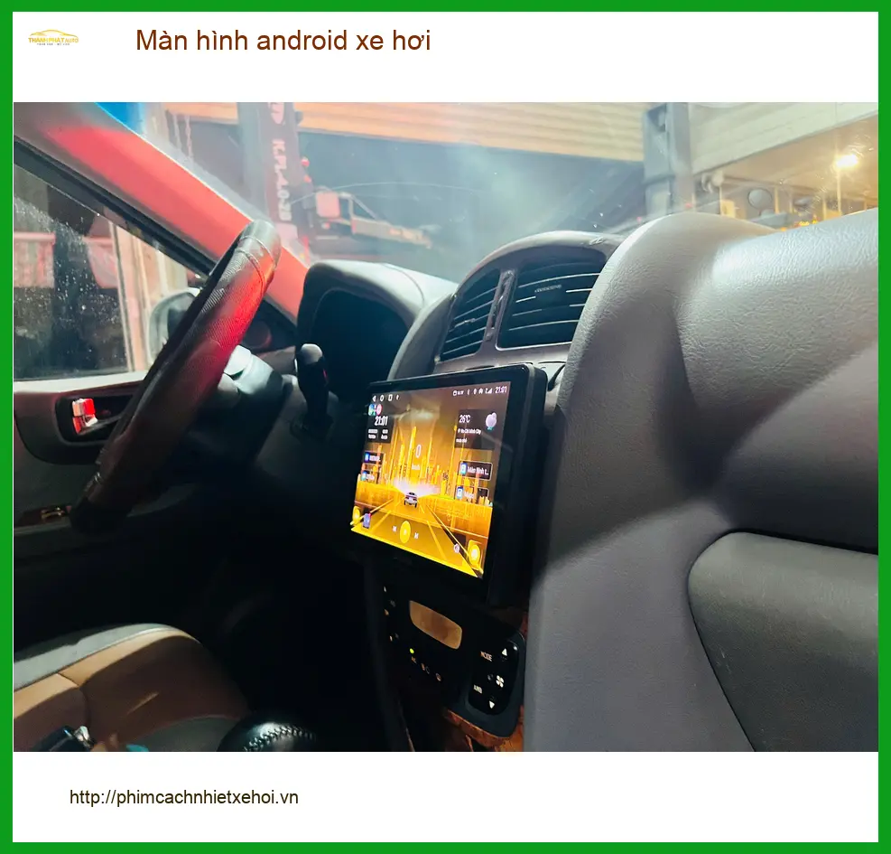 Chị Thanh lắp màn hình Android xe hơi Hyundai Accent tại Quận Bình Thạnh ảnh thực tế 2