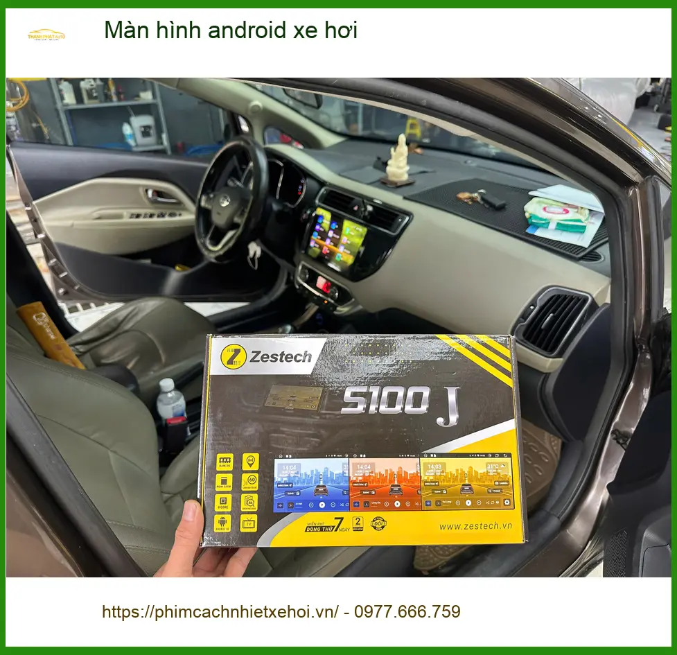 Cô Lan Anh lắp màn hình Android xe hơi Kia K3 tại Thủ Đức vì màn hình zin không có dẫn đường ảnh thực tế 4