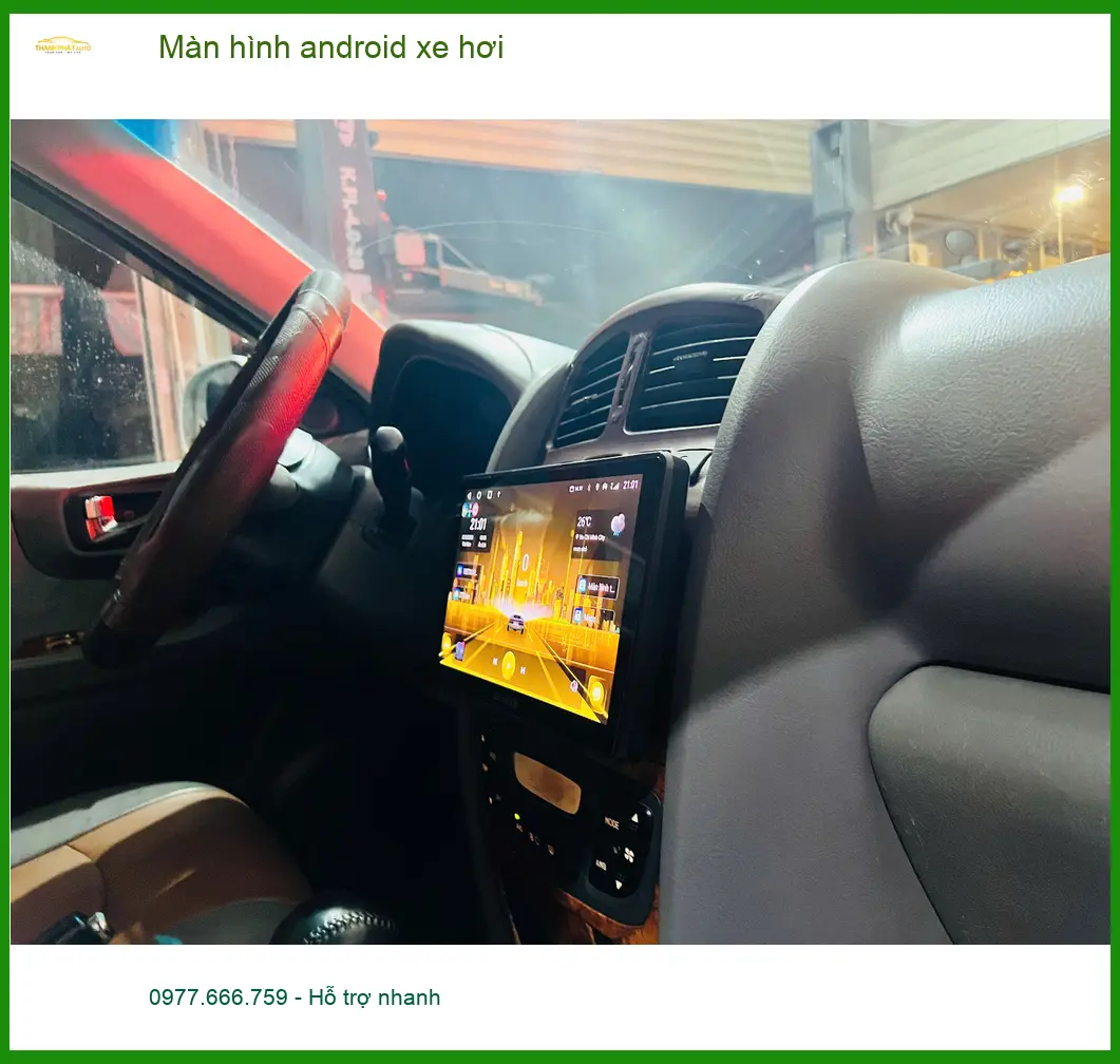 Anh Khải lắp màn hình Android xe hơi cho Honda CRV tại Quận 2 để xem YouTube