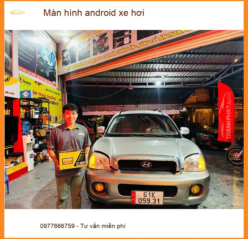 Anh Khải lắp màn hình Android xe hơi cho Honda CRV tại Quận 2 để xem YouTube ảnh thực tế 3