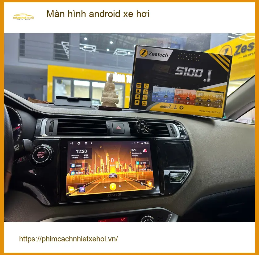 Cô Thanh nâng cấp màn hình Android cho Mazda CX-5 tại Quận 2