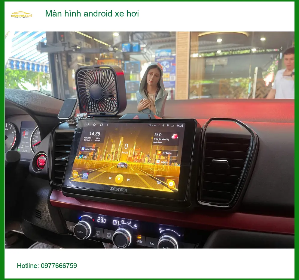 Chú Minh lắp màn hình android xe hơi Hyundai Accent Quận 12 vì thiếu tính năng ảnh thực tế 4