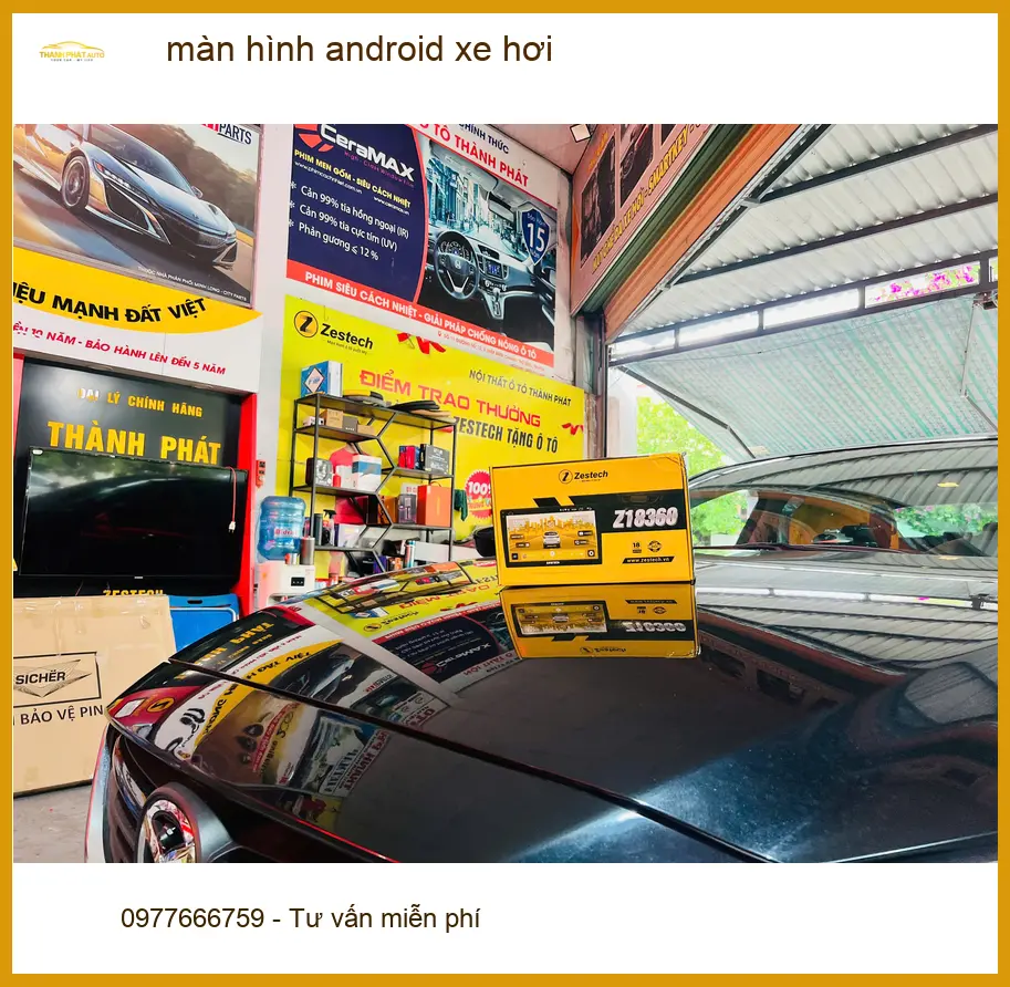 Chị Thảo lắp màn hình Android xe hơi cho Honda CRV ở Quận Tân Bình