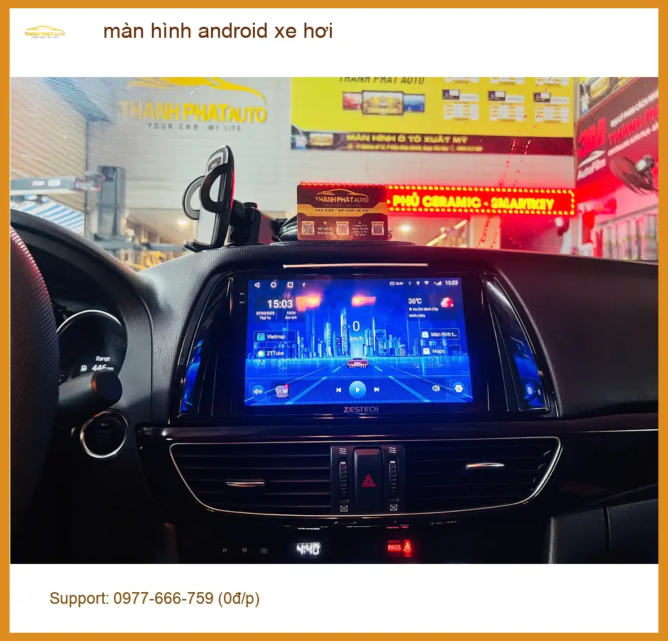 Chị Thảo lắp màn hình Android xe hơi cho Honda CRV ở Quận Tân Bình ảnh thực tế 4