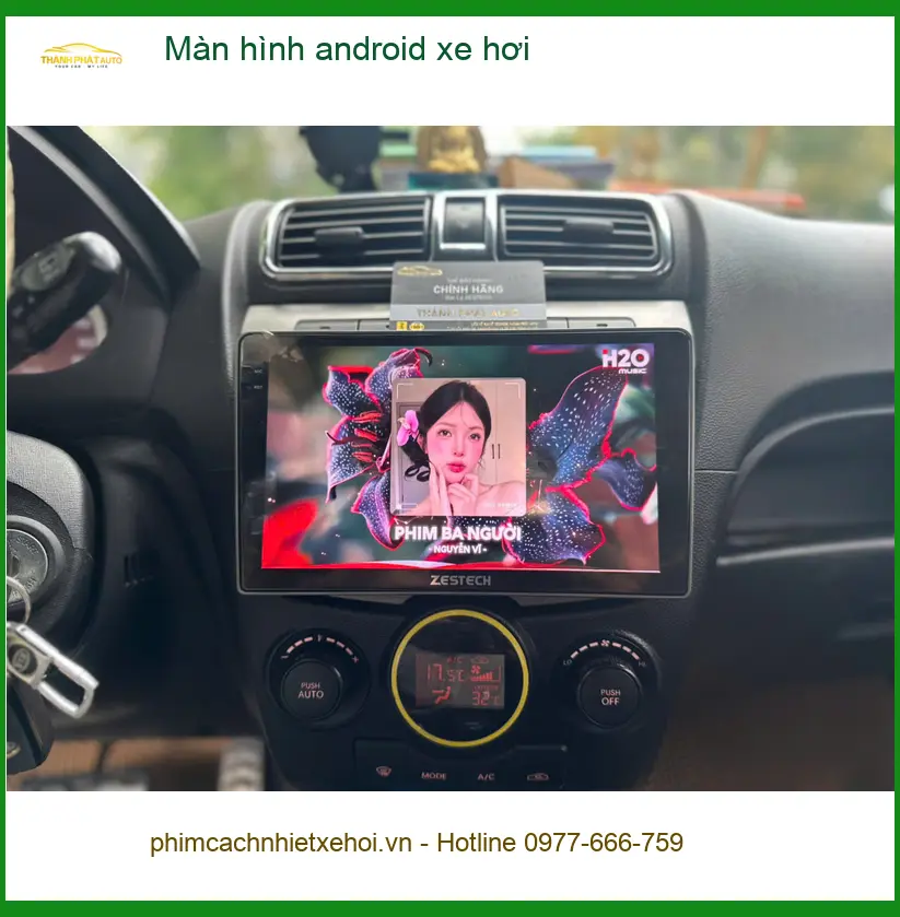 Chị Thảo lắp màn hình android xe hơi cho Hyundai Elantra ở Quận 11 để nâng cấp tính năng