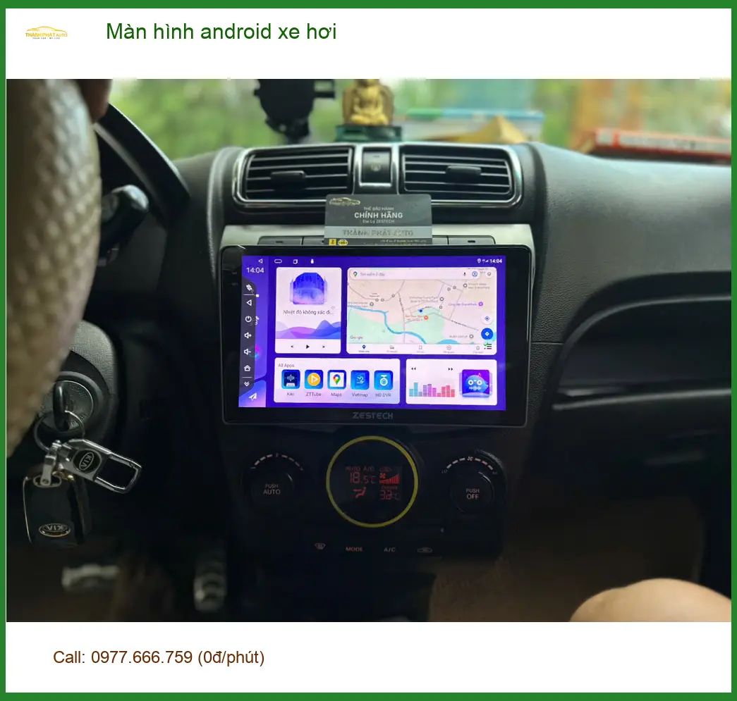 Cô Thư lắp màn hình Android xe hơi cho Mazda CX-5 tại Quận 5