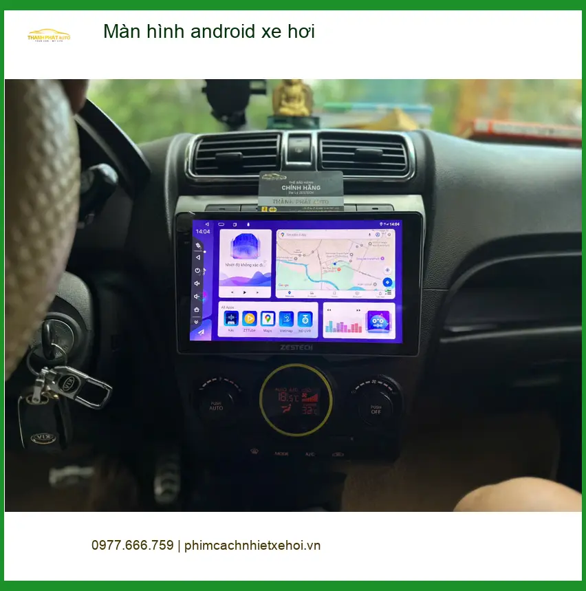 Anh Khải lắp màn hình Android xe hơi cho Hyundai Elantra tại Quận 3