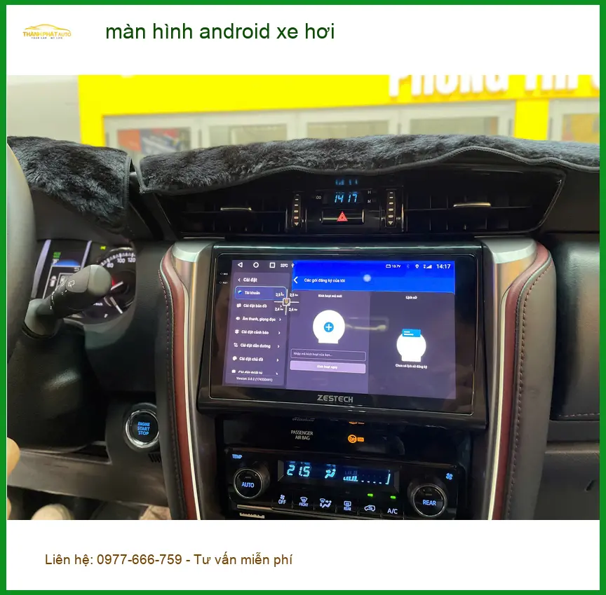 Anh Hoàng Minh thay màn hình Android Hyundai Accent ở Quận 7 do màn zin cũ ảnh thực tế 4