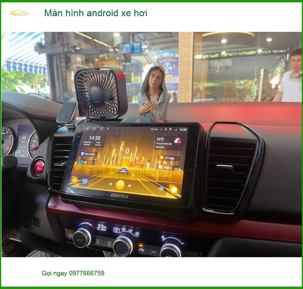 Anh Minh Quân lắp màn hình Android xe hơi Honda CR-V tại Quận Thủ Đức ảnh thực tế 5