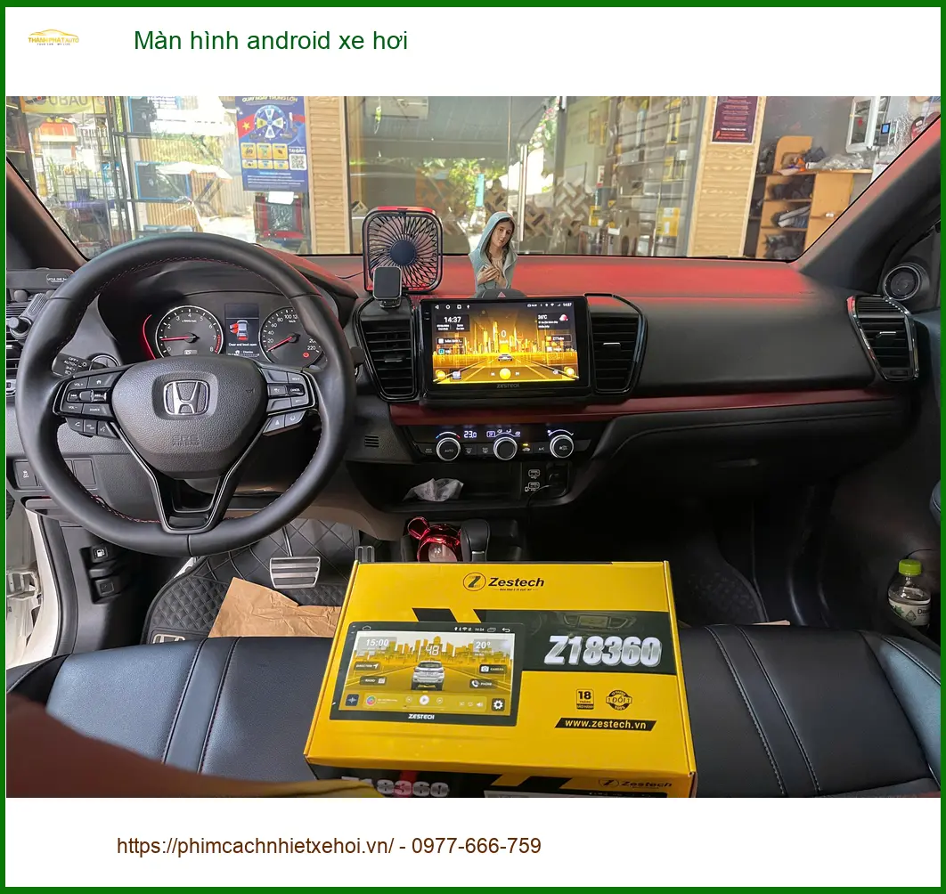 Anh Dũng lắp màn hình Android xe hơi Honda CRV tại Bình Tân giải trí trên xe