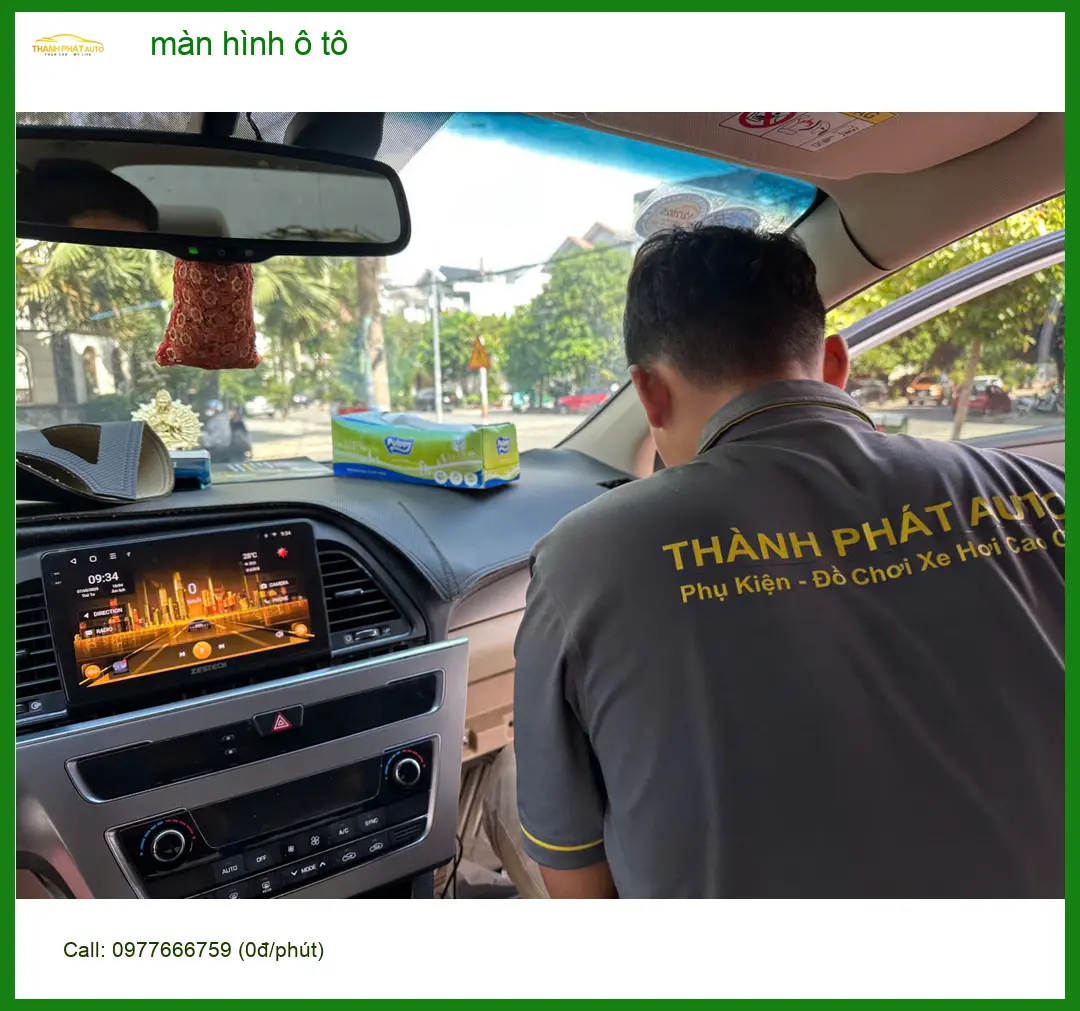 Anh Bách lắp màn hình ô tô Hyundai Accent ở Quận Huyện Nhà Bè