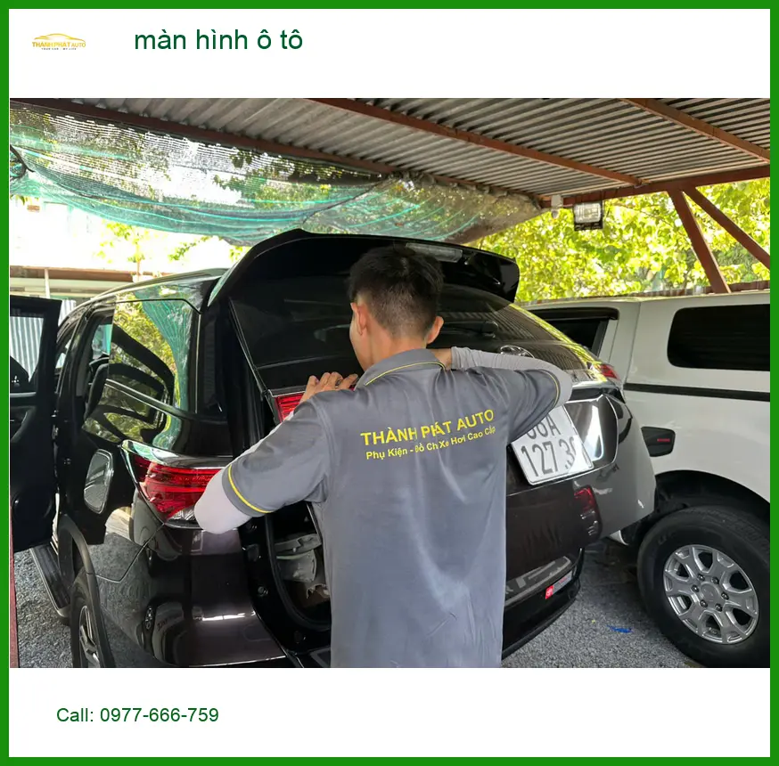 Lắp màn hình ô tô Quận 6 chính hãng, giá tốt cho xe Chú Cường đời Ford Everest ảnh thực tế 2