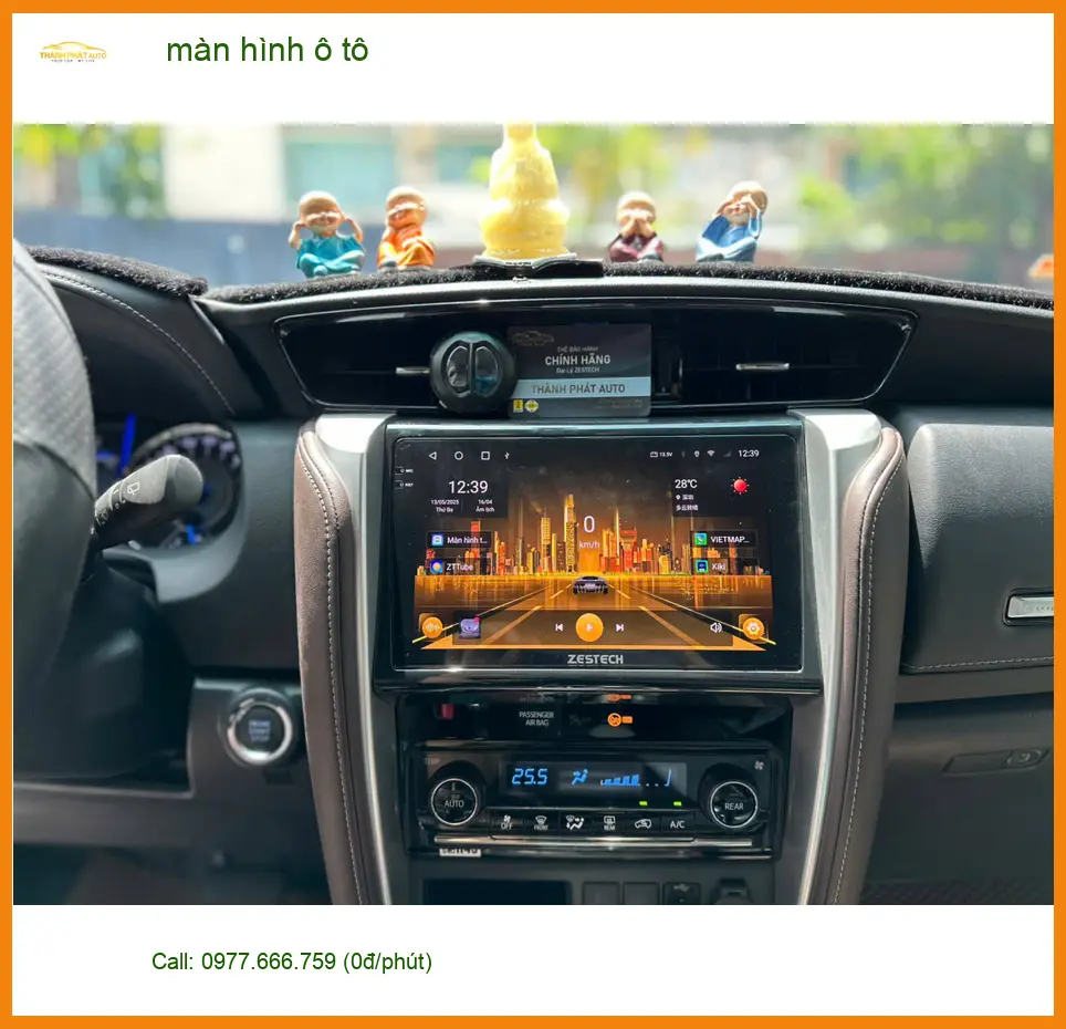 Lắp màn hình ô tô Quận 6 chính hãng, giá tốt cho xe Chú Cường đời Ford Everest ảnh thực tế 3