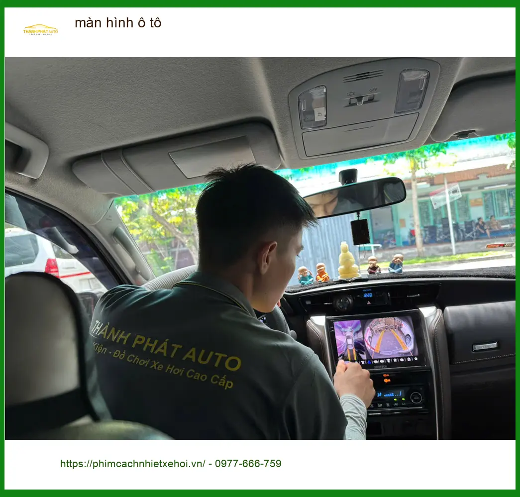 Chị Phương lắp màn hình ô tô Mazda CX-5 ở Bình Chánh vì màn zin lỗi thời ảnh thực tế 5