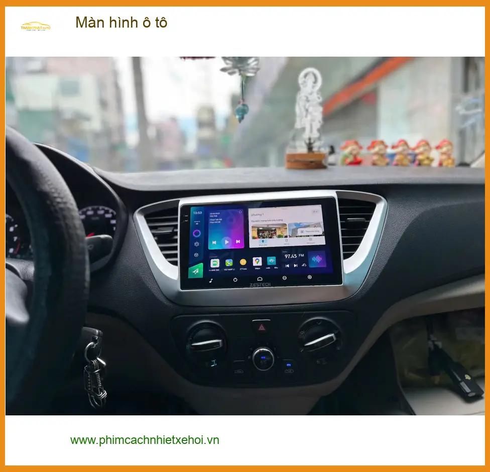 Anh Trọng lắp màn hình ô tô cho Hyundai Accent tại Quận 2 để tiện di chuyển mỗi ngày ảnh thực tế 4