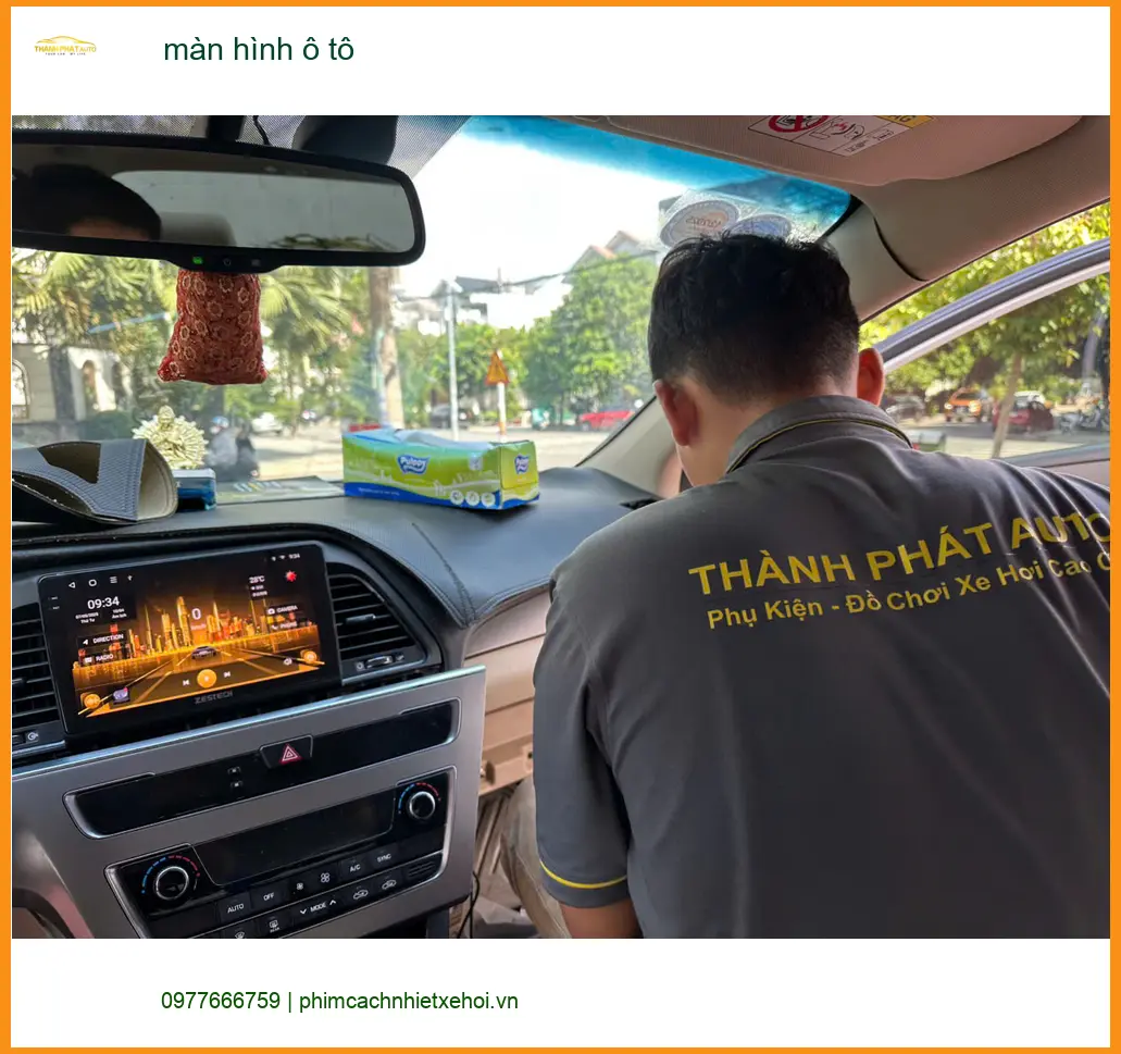 Anh Dũng lắp màn hình ô tô Hyundai Accent tại Quận Tân Bình uy tín ảnh thực tế 2