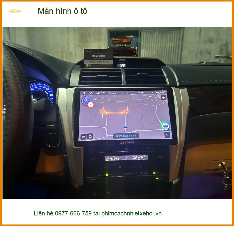 Anh Khôi lắp màn hình ô tô cho Mitsubishi Attrage tại Bình Chánh để xem bản đồ tiện hơn ảnh thực tế 2