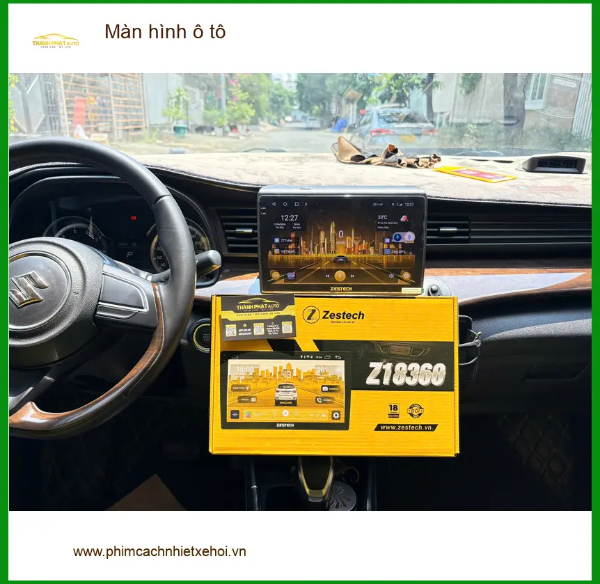 Chú Lâm lắp màn hình ô tô cho Hyundai Accent tại Quận 9 vì màn zin cũ không còn sắc nét