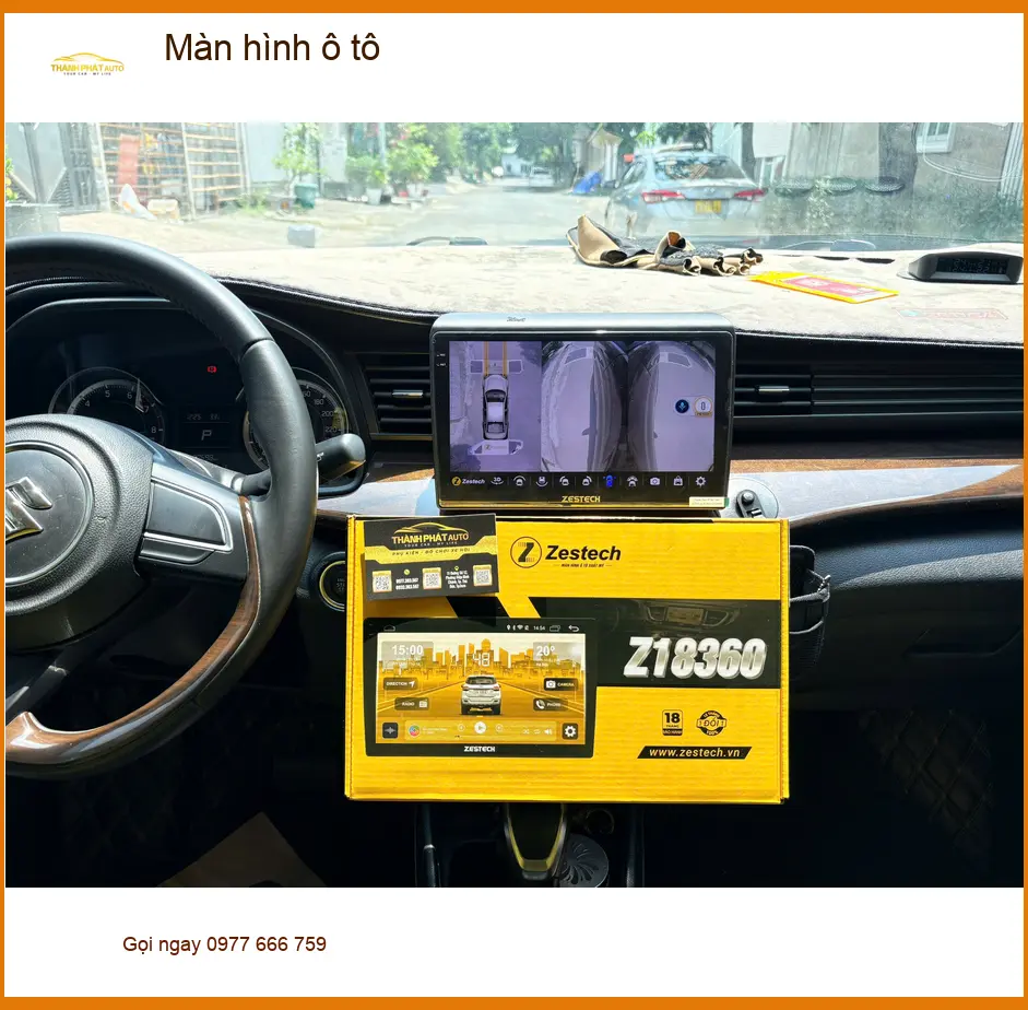 Chú Lâm lắp màn hình ô tô cho Hyundai Accent tại Quận 9 vì màn zin cũ không còn sắc nét ảnh thực tế 2