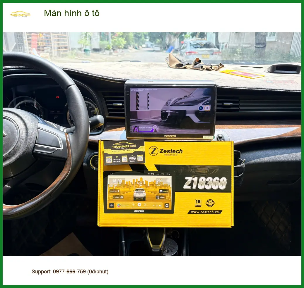 Chú Quang lắp màn hình ô tô Hyundai Accent tại Hóc Môn vì màn zin cũ quá mờ ảnh thực tế 3