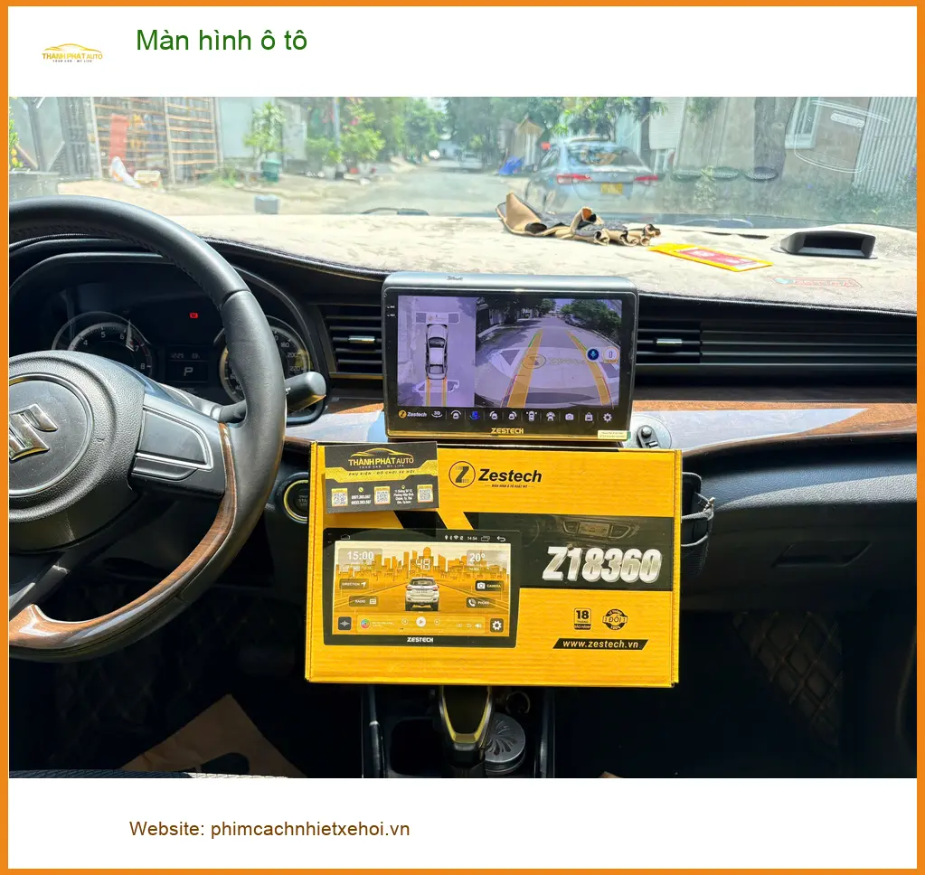 Chú Lâm lắp màn hình ô tô cho Hyundai Accent tại Quận 9 vì màn zin cũ không còn sắc nét ảnh thực tế 3
