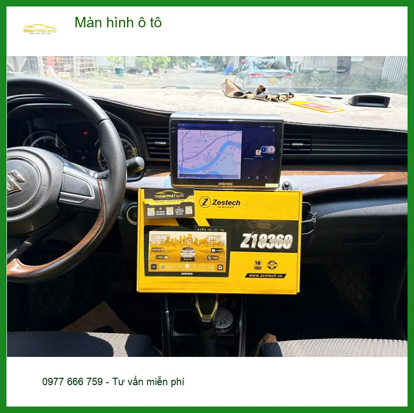Chú Lâm lắp màn hình ô tô cho Hyundai Accent tại Quận 9 vì màn zin cũ không còn sắc nét ảnh thực tế 4