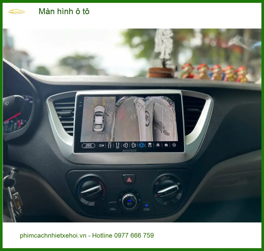 Anh Khang nâng cấp Màn hình ô tô Hyundai Accent tại Quận 4 vì màn hình zin quá lỗi thời ảnh thực tế 4