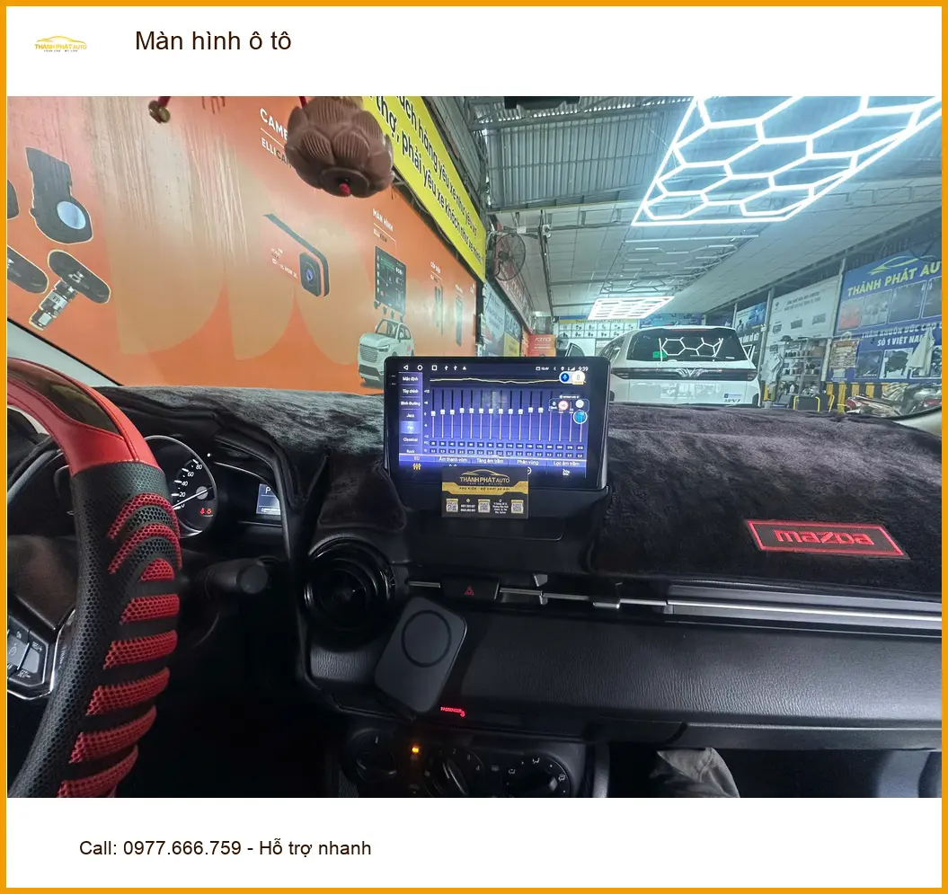 Anh Khang lắp màn hình ô tô cho Ford Everest tại Cần Giờ theo dõi lộ trình công việc dễ hơn