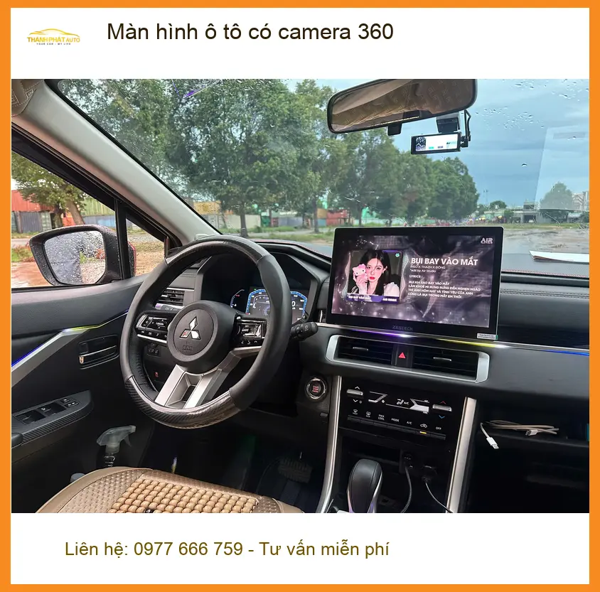 Bác Lâm lắp màn hình ô tô có camera 360 Ford Everest tại Quận Thủ Đức