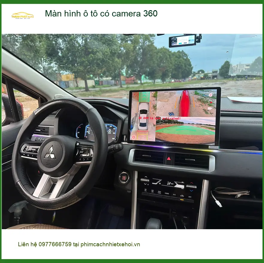 Bác Lâm lắp màn hình ô tô có camera 360 Ford Everest tại Quận Thủ Đức ảnh thực tế 2