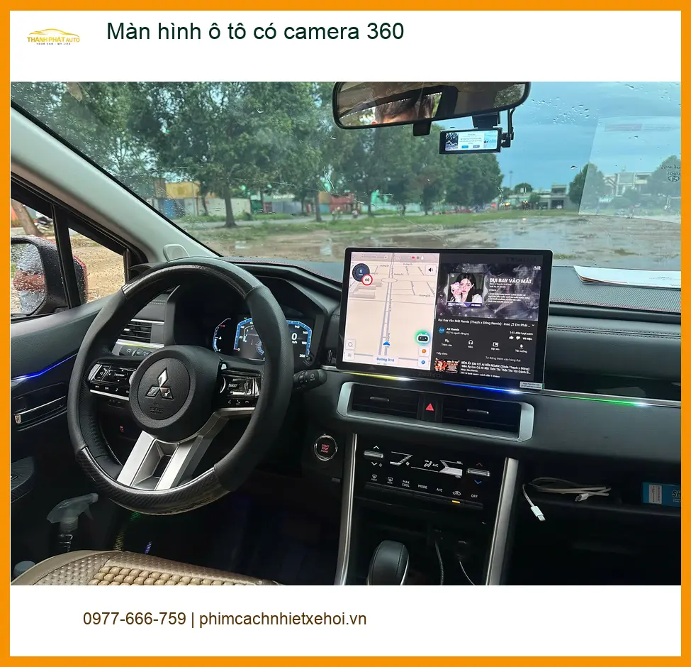 Bác Lâm lắp màn hình ô tô có camera 360 Ford Everest tại Quận Thủ Đức ảnh thực tế 3