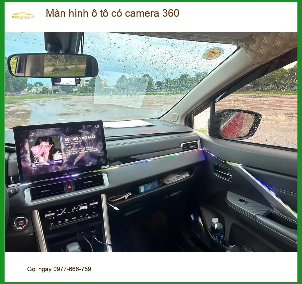 Bác Lâm lắp màn hình ô tô có camera 360 Ford Everest tại Quận Thủ Đức ảnh thực tế 4