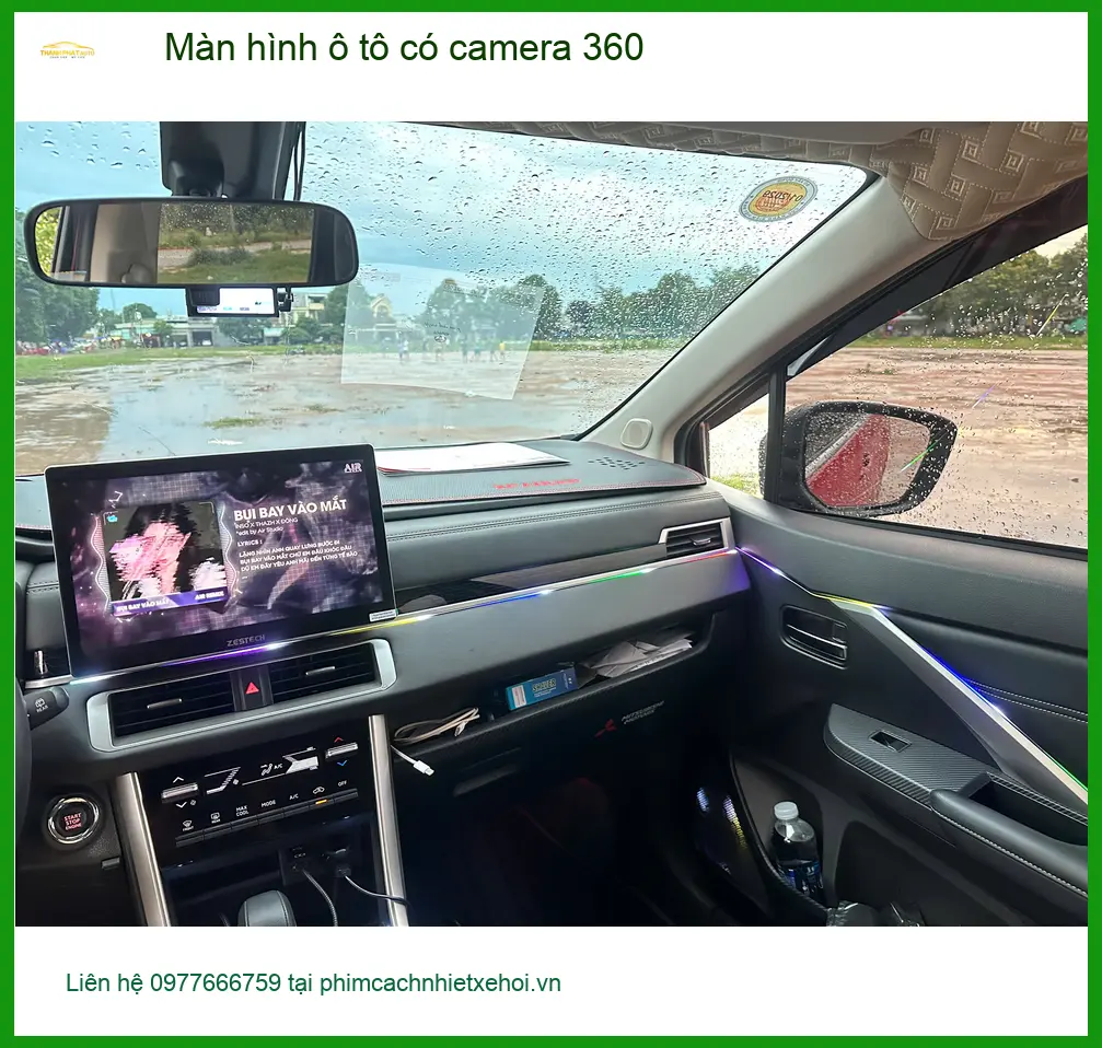 Chị Thảo lắp màn hình ô tô có camera 360 VinFast Lux SA Quận 12 ảnh thực tế 3