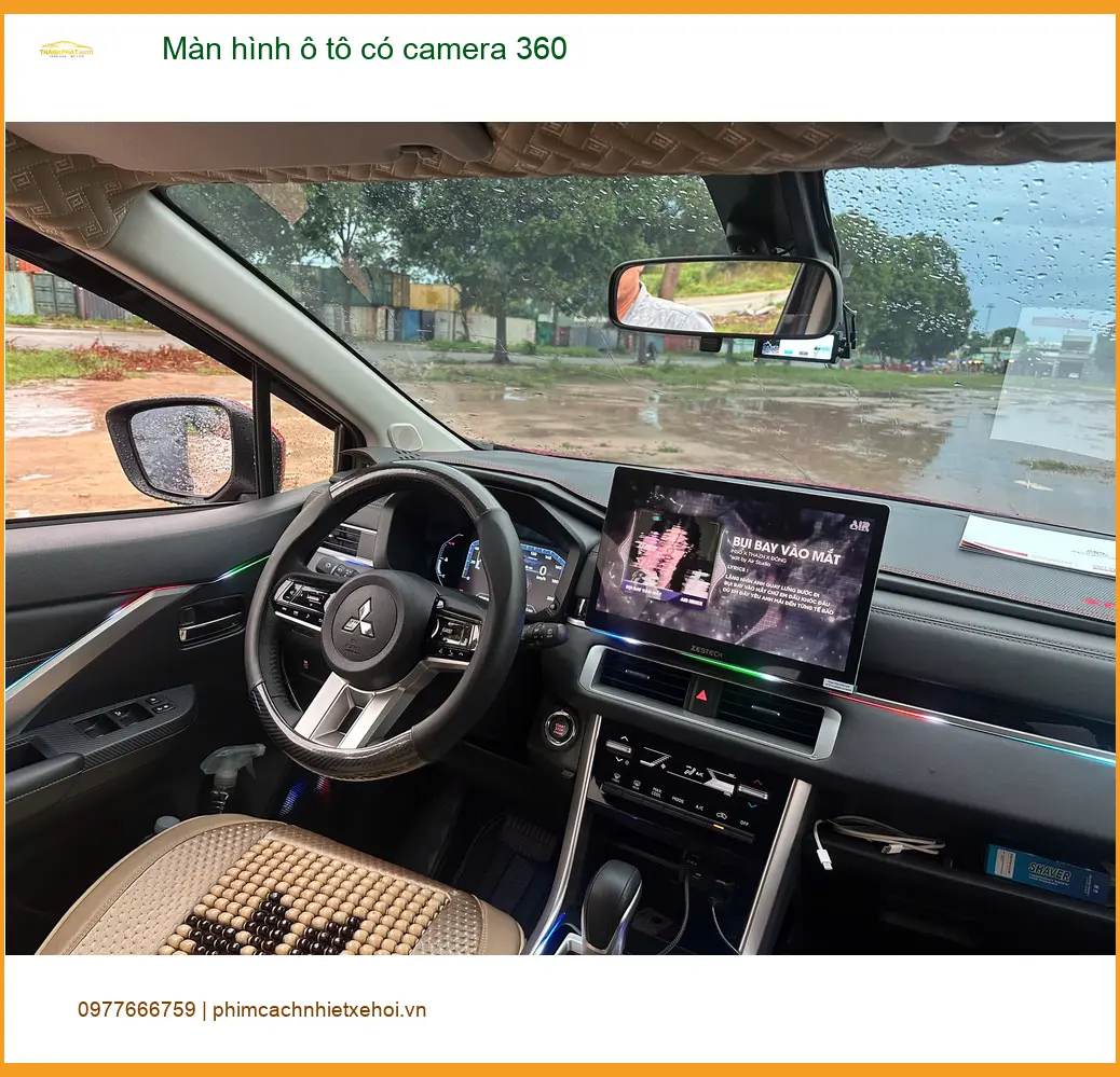 Chị Thảo lắp màn hình ô tô có camera 360 VinFast Lux SA Quận 12 ảnh thực tế 4