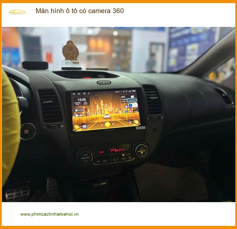 Chị Cẩm Lắp Màn Hình Ô Tô Có Camera 360 Cho Toyota Camry Tại Quận 1