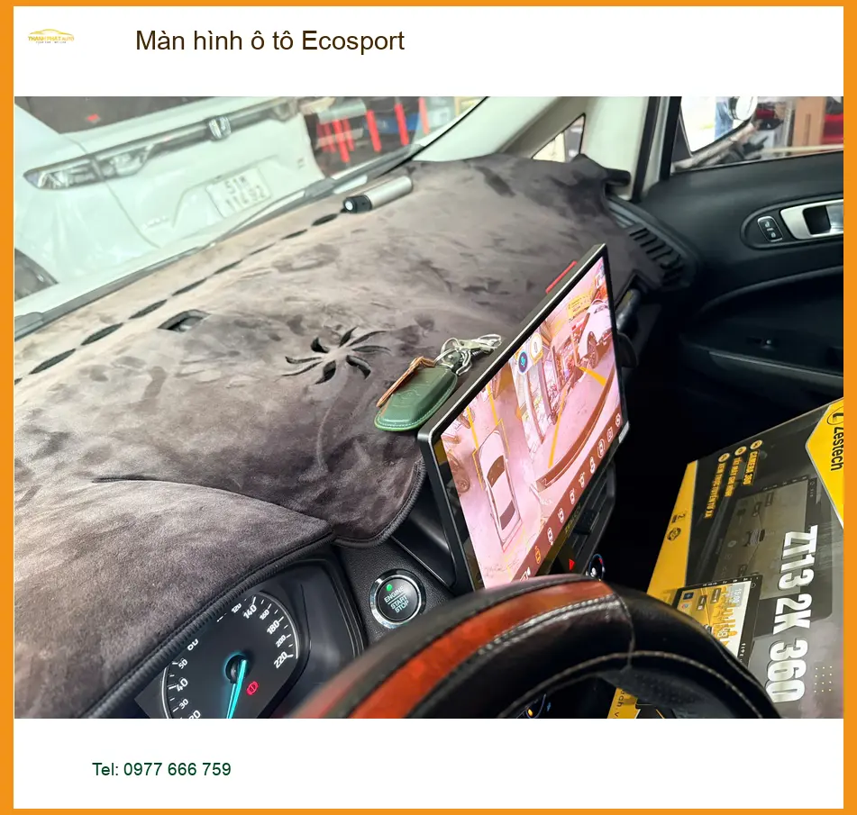 Chị Thảo lắp màn hình ô tô Ecosport tại Quận 7 để có trải nghiệm lái xe tốt hơn ảnh thực tế 4