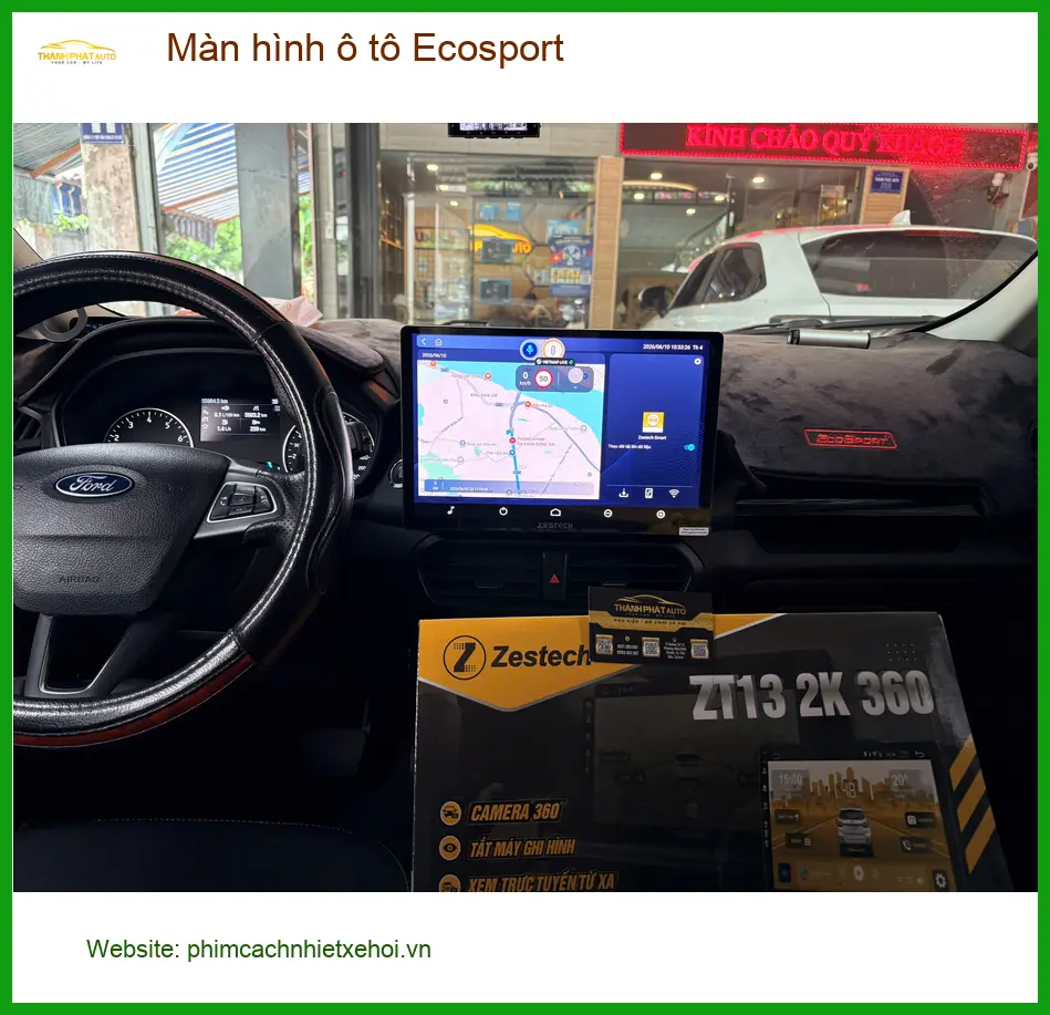 Anh Dũng nâng cấp màn hình Ford Ecosport tại Quận 3 vì màn hình zin không còn đáp ứng nhu cầu giải trí ảnh thực tế 3