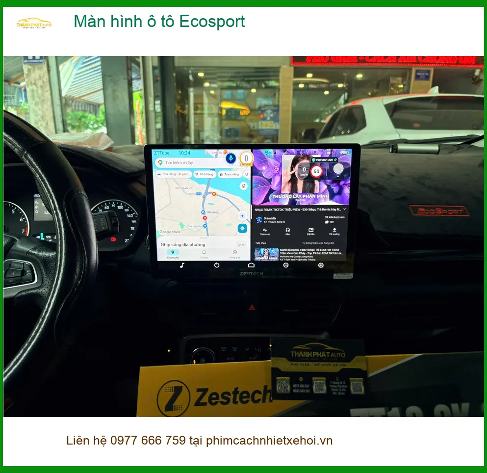 Anh Dũng nâng cấp màn hình Ford Ecosport tại Quận 3 vì màn hình zin không còn đáp ứng nhu cầu giải trí ảnh thực tế 5