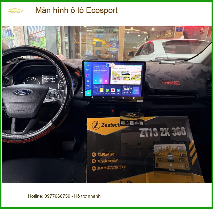 Anh Khánh nâng cấp màn hình ô tô Ecosport tại Quận 2 để giải trí tốt hơn